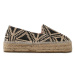 Manebi Espadrilky Raffia Pattern Double Sole Espadriles G 5.2 D0 Béžová