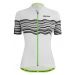SANTINI Cyklistický dres s krátkym rukávom - TONO PROFILO LADY - čierna/biela/zelená