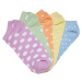 No Show Socks Dots 5-Pack summercolor