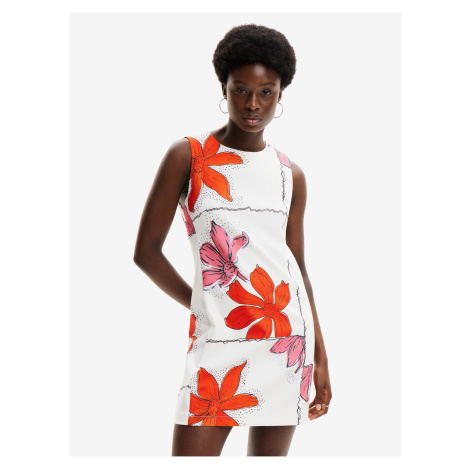 Red-and-White Women's Floral Mini Dress Desigual Houston - Women