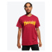 Pánske červené tričko Thrasher Flame logo Farba: Červená