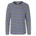 Neutral Pánske tričko s dlhým rukávom NE61050 White - Navy -Striped