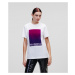 Tričko Karl Lagerfeld Flock Logo T-Shirt Biela