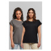 Women's T-shirt Urban Classics - 2 pack grey/black