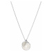 Fossil Pôvabný strieborný náhrdelník s perleťou Strom života JFS00509040 (retiazka, 3x prívesok)