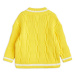 Detský bavlnený sveter Mini Rodini žltá farba