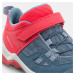 Detská turistická obuv Crossrock na suchý zips od 24 do 34 ružovo-modrá