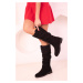 Soho Women's Black Suede Boots 18510