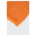 Čiapka s prímesou vlny United Colors of Benetton oranžová farba, z tenkej pleteniny,