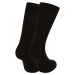 10PACK ponožky Nedeto vysoké bambusové čierne (10NDTP001)