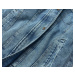 Svetlo modro-béžová obojstranná džínsová bunda pre prechodné obdobie (B9730-50012)