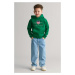 MIKINA GANT ARCHIVE SHIELD RAGLAN HOODIE WILD GREEN