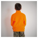 Detská hrejivá poľovnícka fleecová mikina 100 oranžová reflexná