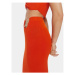 Patrizia Pepe Puzdrová sukňa 2G0974/K021-R825 Oranžová Slim Fit