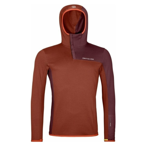 Ortovox Fleece Light Grid SN Hoody Clay Orange Outdoorová mikina