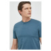 Bavlnené tričko BOSS pánsky, tmavomodrá farba, jednofarebný, 50468395