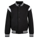 Boys' College Sweat Jacket Chamois Black/White