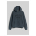 Mikina Woolrich Garment Dyed Logo Hoodie Melton Blue