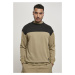 Top Block Crewneck Khaki/Black