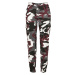 Camo Cargo Women's High Waisted Trousers with Burgundy Mask