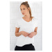 Trend Alaçatı Stili Women's White V-Neck Basic T-Shirt