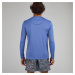 Pánske tričko na surfovanie s ochranou proti UV s dlhým rukávom modré