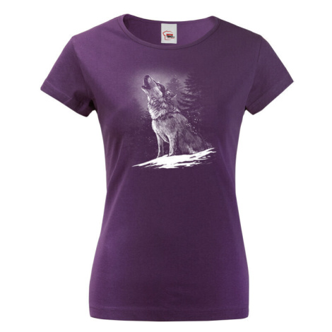 Dámské tričko s potlačou vlka - darček pre milovníkov vlka