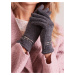 Women's gloves with dark grey buckle