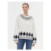 Tommy Hilfiger Sveter Fairisle WW0WW40089 Écru Oversize