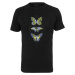 Black T-shirt Butterfly Night