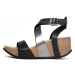 Bayton Remienkové sandále 'PAMPELUNE'  hnedá / čierna / strieborná