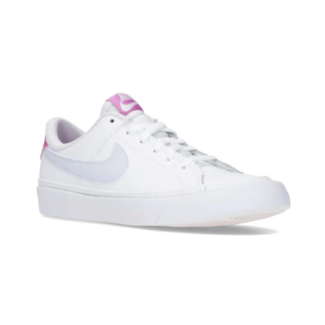 Juniorská vychádzková obuv NIKE Court Legacy white gfootball grey cosmic fuchsia