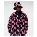 Kabát Karl Lagerfeld Kl Monogram Faux Fur Coat Čierna