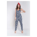 Mirabella women's jumpsuit with wide straps, long trousers - print