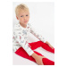 Detské bavlnené pyžamo Mayoral červená farba, s potlačou