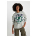 DEFACTO Oversize Fit Crew Neck Thick Sweatshirt