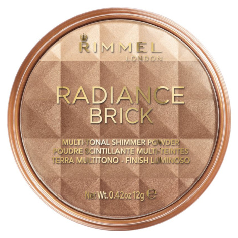 Rimmel Radiance Brick bronzujúci rozjasňujúci púder odtieň 002 Medium