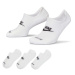 Nike Everyday Plus Cushioned Footie Socks White/ Black