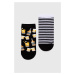 Ponožky Medicine 2-pak pánske, čierna farba