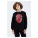 DEFACTO Boys Marvel Spiderman Sequined Crew Neck Sweatshirt