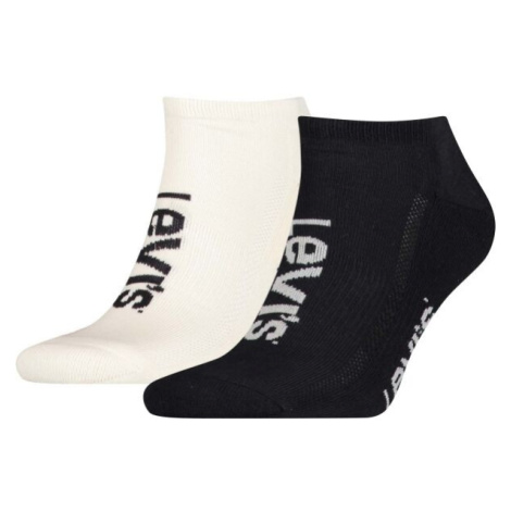 Levi's&reg; LOW CUT SPORT LOGO 2P Unisex ponožky, čierna, veľkosť