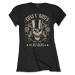 RockOff Guns N' Roses dámske bavlnené tričko: TOP HAT, SKULL & PISTOLS LAS VEGAS - čierne