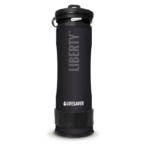 Lifesaver filtračná fľaša na vodu liberty 400 ml čierna
