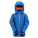 Kids ski jacket with membrane ALPINE PRO GAESO electric blue lemonade