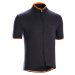 Pánsky cyklistický dres s krátkym rukávom grvl900 merino čierny