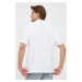 Bavlnené polo tričko Pepe Jeans biela farba, s potlačou