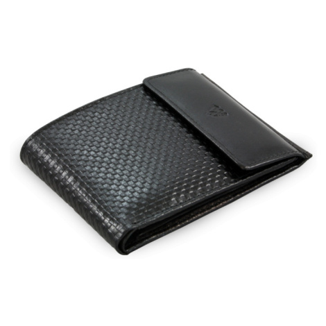 Černá kožená pánská peněženka s klopnou 513-2972-60 Arwel