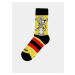 Žlté detské vzorované ponožky Fusakle Křemílek a Vochomůrka