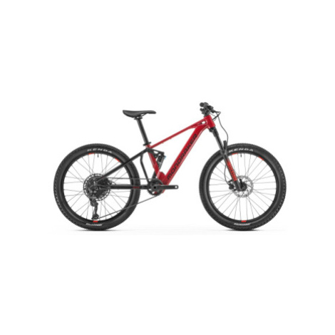 Juniorský horský elektrobicykel MONDRAKER F-Play 24, cherry red-black