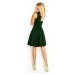 Zelené šaty s výstrihom do V ARIANNA 114-10